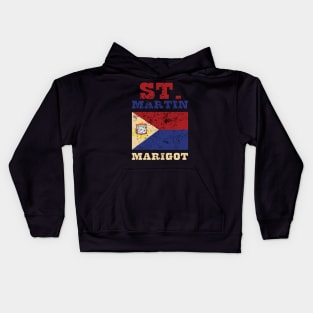 Flag of St Martin Kids Hoodie